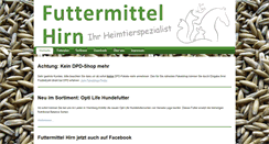 Desktop Screenshot of futtermittel-hirn.de