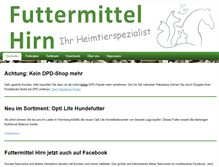 Tablet Screenshot of futtermittel-hirn.de